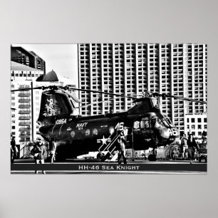 HH-46 Sea Knight ~ US-Militärhubschrauber Poster