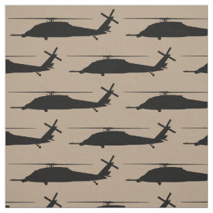 HH-60 Pave Hawk Silhouette Black auf Wüstenbraun Stoff
