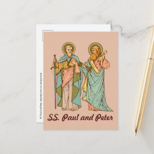 HH. Paulus und Petrus, Apostel (RLS 13 & 14) Postk Postkarte