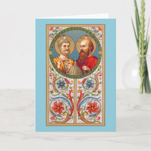 HH. Petrus und Paulus  (JMAS 01) Leere Grußkarte Karte