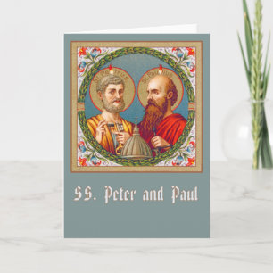 HH. Petrus und Paulus (JMAS 01) Leere Grußkarte Karte