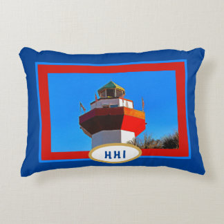 "HHI" Hilton Head Harbour Town Lighthouse Dekokissen
