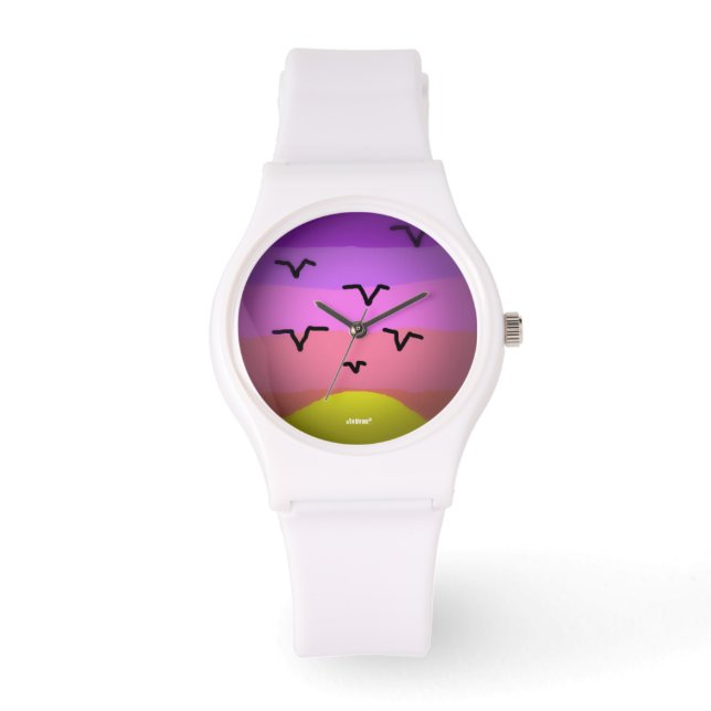 HI54ART-Seagulls Armbanduhr (Vorderseite)