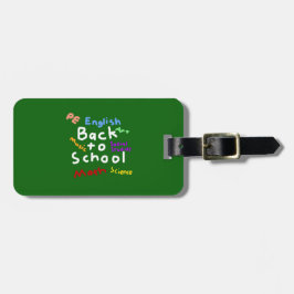 HI54EDU Zurück zur Schule Gepäckanhänger