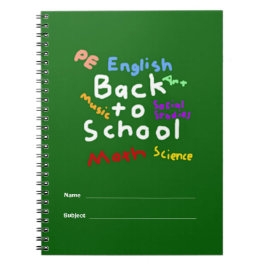 HI54EDU zurück zur Schule Notizblock