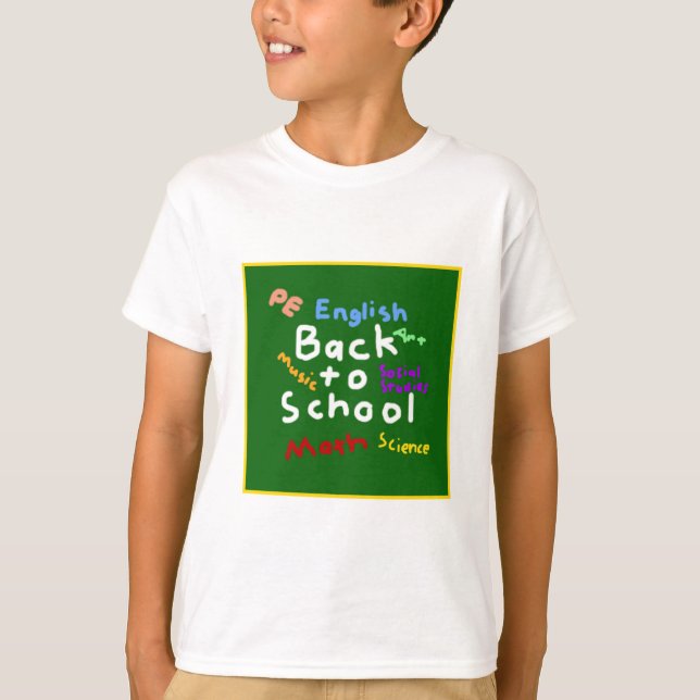 HI54EDU Zurück zur Schule T-Shirt (Vorderseite)