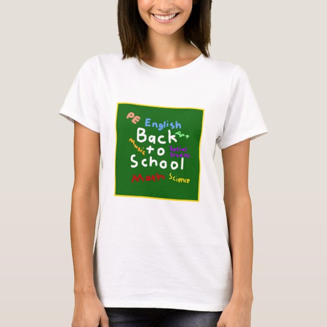 HI54EDU Zurück zur Schule T-Shirt (Vorderseite)