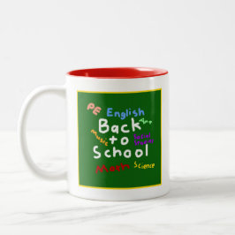 HI54EDU Zurück zur Schule Zweifarbige Tasse