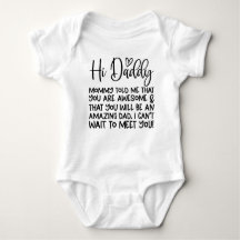 Hi Daddy Pregnancy Ankündigung an Husband