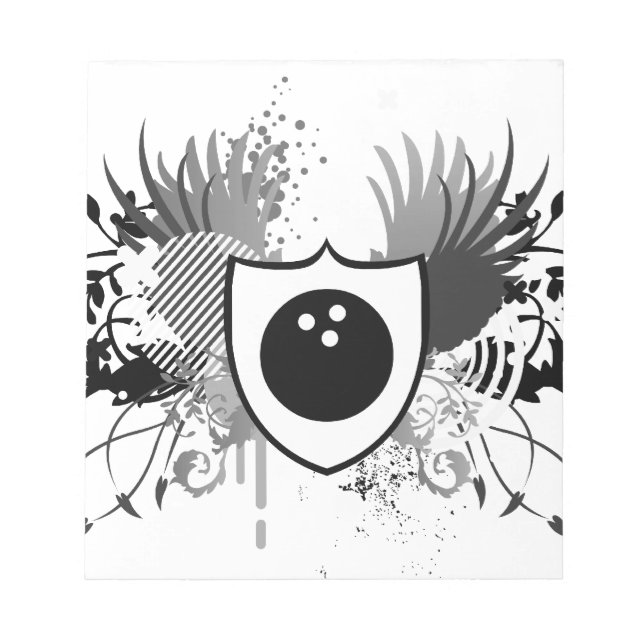 Hi-Fi-Bowling Notizblock (Vorderseite)