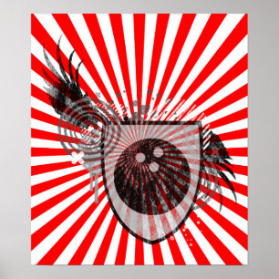 Hi-Fi-Bowling-Wappen Poster