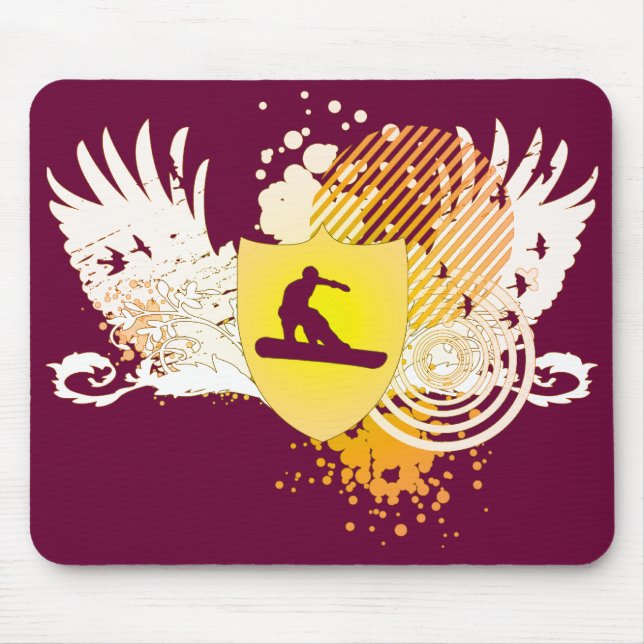 Hi-Fi-Snowboard Mousepad (Vorne)