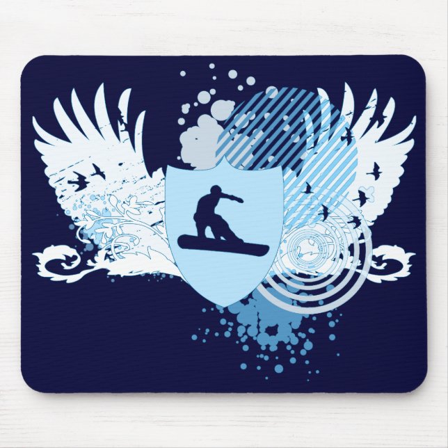 Hi-Fi Snowboarden. Mousepad (Vorne)