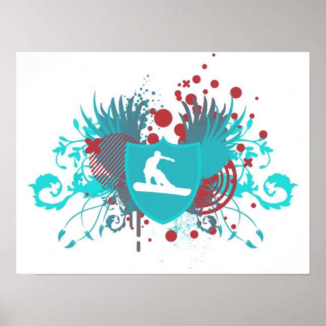 Hi-Fi-Snowboarden Poster (Vorne)