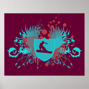 Hi-Fi-Snowboarden Poster