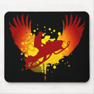 Hi-Fi-Snowmobiling Mousepad