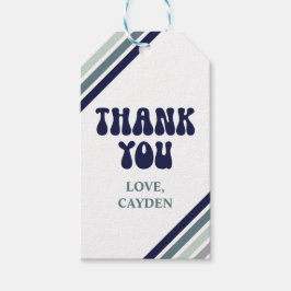 Hi Five Retro Strips zum Geburtstag Geschenkanhänger