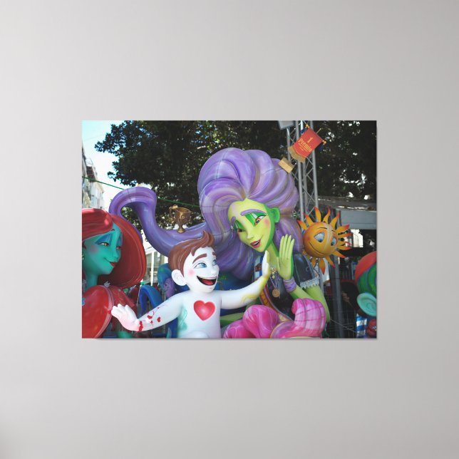 Hi Five Skulptur Leinwanddruck (Vorderseite)