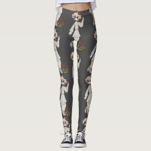 Hi Girl Baby Niedlich Zeichnend Leggings