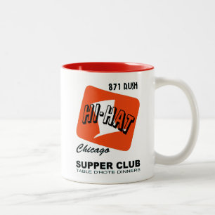 Hi-Hat Supper Club, Rush St., Chicago, IL Zweifarbige Tasse