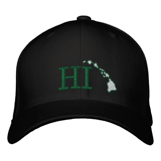 HI Hawaii Hat Bestickte Kappe (Vorderseite)