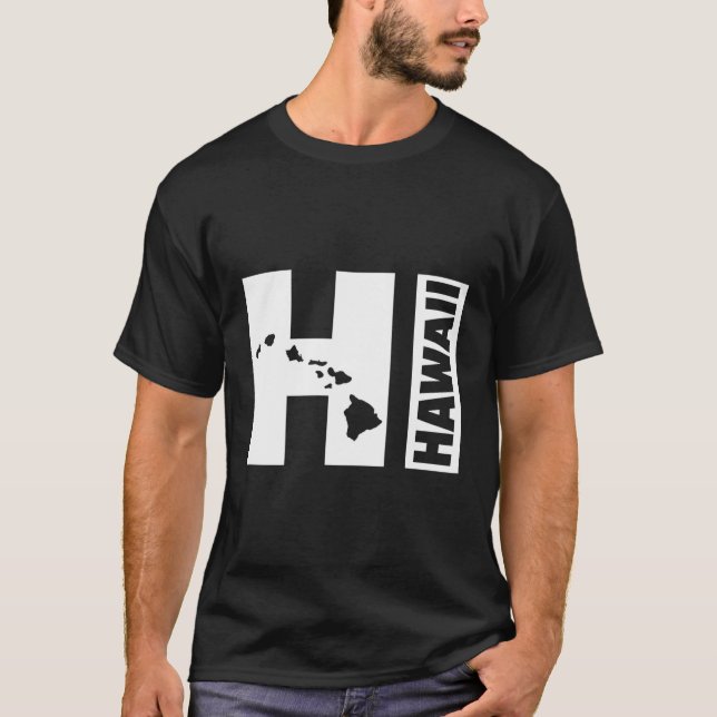 Hi Hawaii Inseln T-Shirt (Vorderseite)