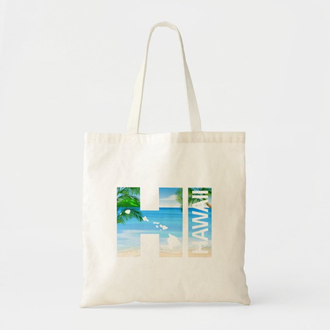 HI Hawaiian Islands Beach Tragetasche (Vorne)