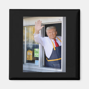 Hi Holen Sie Ihren Burger Donald Trump Cooks Fries Magnet