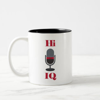 "Hi, IQ " Cuer Mug Zweifarbige Tasse