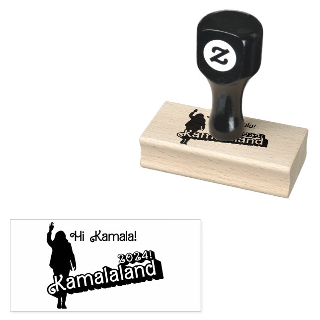 "Hi Kamala" - Briefmarke (Tagline B) Gummistempel (Stempel)
