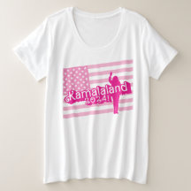 "Hi Kamala" - Frauen + T - Shirt (kein Slogan)