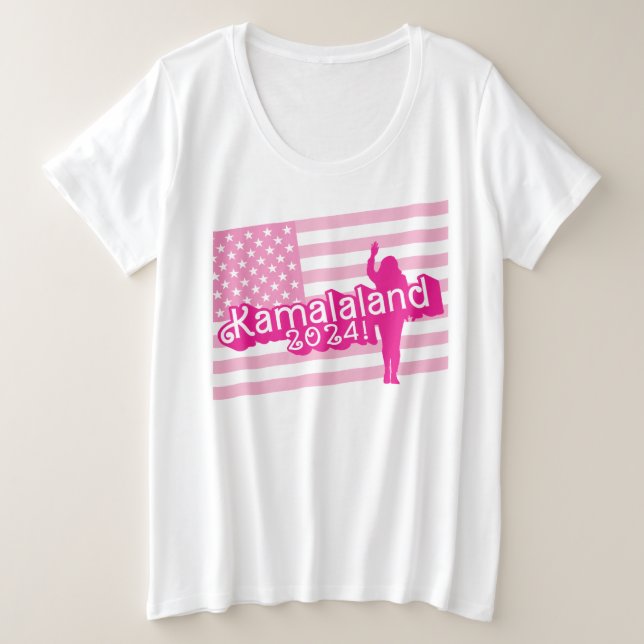 "Hi Kamala" - Frauen + T - Shirt (kein Slogan) (Design vorne)