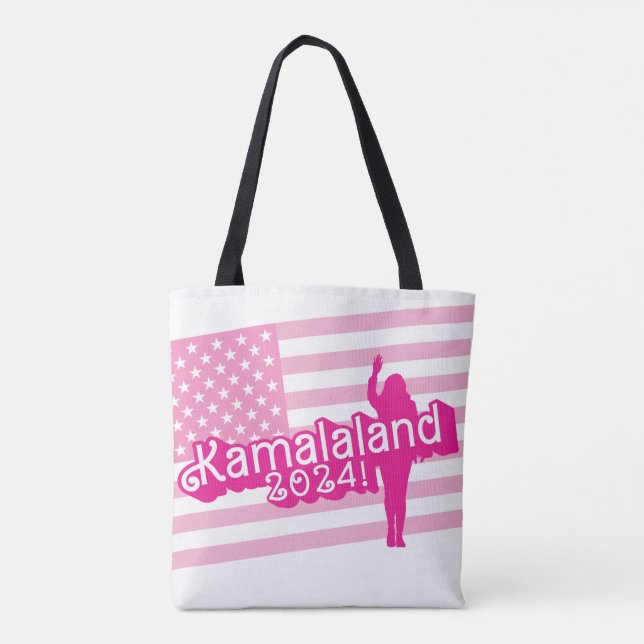 "Hi Kamala" - Shoulder-Tasche (kein Slogan) (Rückseite)
