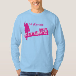 "Hi Kamala" - T - Shirt von Männern (lang mit Tagl