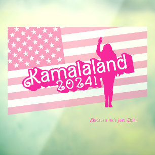 "Hi Kamala" - Wall Decal (Slogline A) Fensteraufkleber