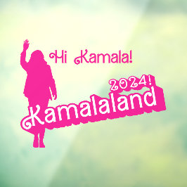 "Hi Kamala" - Wall Decal (Slogline B) Fensteraufkleber