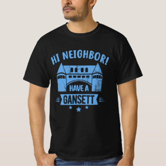 Hi Neighbour hat ein Retro-Geschenk im Stil eines  T-Shirt
