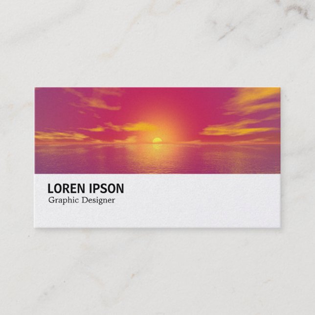 Hi-Phi - 0138(Gold) - Sunrise Sunset Visitenkarte (Vorderseite)