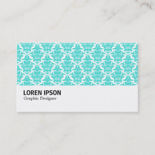 Hi-Phi - 0219 - Aqua Damask Visitenkarte