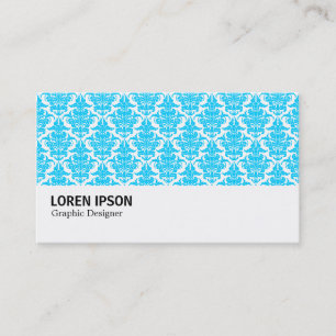 Hi-Phi - 0226 Sky Blue Damask Visitenkarte