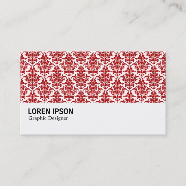 Hi-Phi - 0239 Ruby Damask Visitenkarte (Vorderseite)
