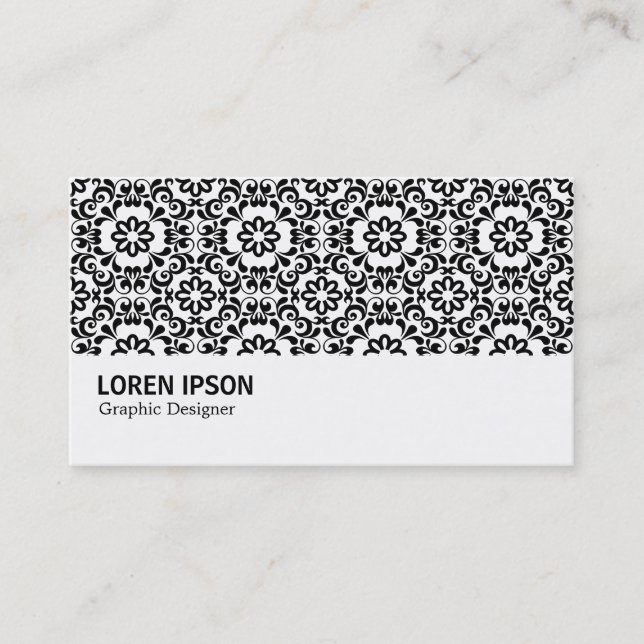 Hi-Phi - 061 - Damask B&W II Visitenkarte (Vorderseite)