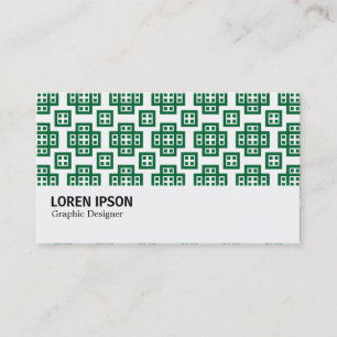 Hi-Phi - Geometric 030614 - Forest Green Visitenkarte