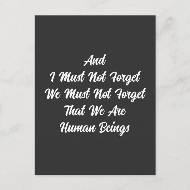 Hi Ren Human Beings Postkarte (Vorderseite)