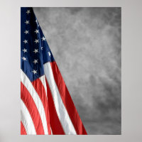 Hi Res COMPACT FOTO BACKDROP - US Flag Grau