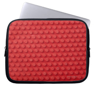 Hi-Res Makro-Bild eines gepolsterten Tischtennis Laptopschutzhülle