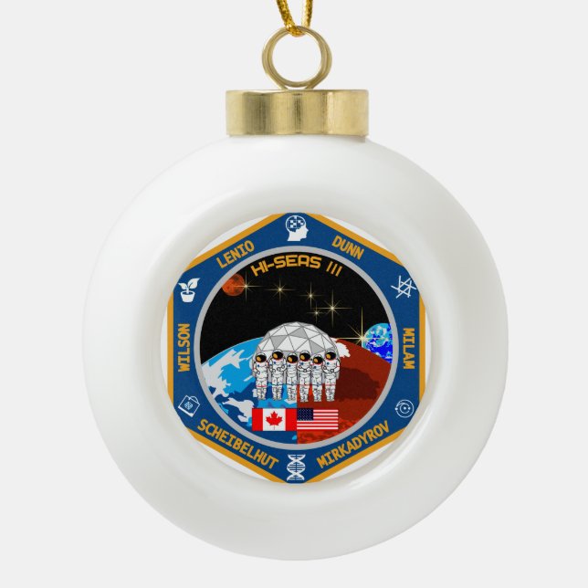 HI-SEAS Mission III Ornament (Vorderseite)