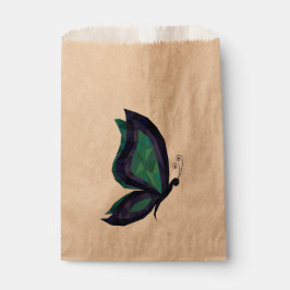 Hi-Tech Schmetterlingflügel in blau, grün geometri Geschenktütchen