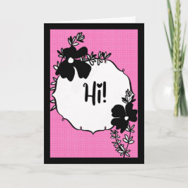 Hi There! – Bright Floral Hello Card Karte