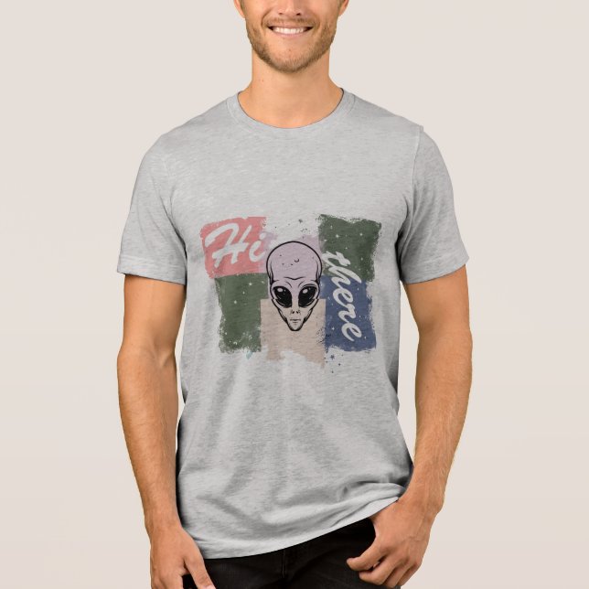  “Hi there” Tri-Blend Shirt (Vorderseite)